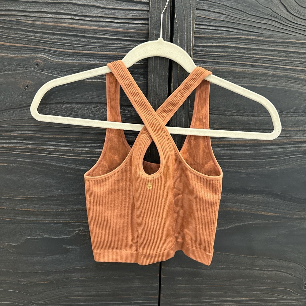 Spiritual Gangster Burnt Orange Crop Top